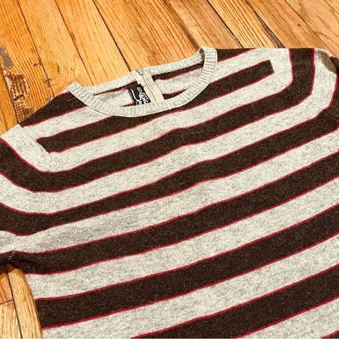 Givenchy Vintage  Sport Striped Sweater Gray/Brown/Red