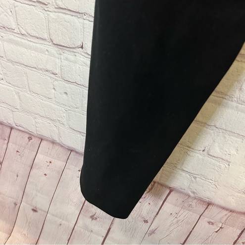 Talbots  Dressy Minimalist straight leg black pants, size 8, cotton, stretch