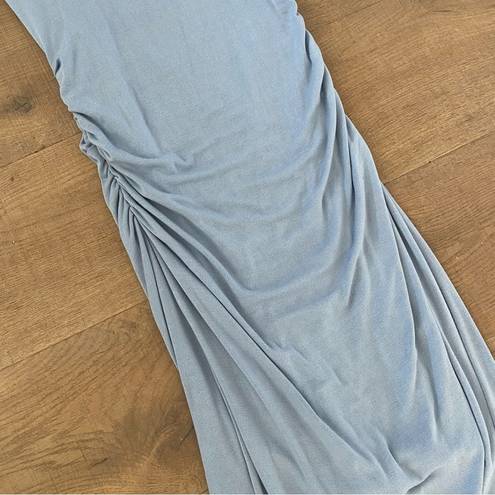 Rebecca Taylor  ruched u dress blue new nwt midi