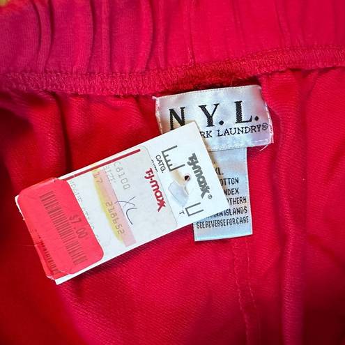 New York Laundry  Red Sweatpants Women’s XL Extra Large