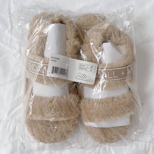 Kendall + Kylie Women's Shane Faux Fur Two Band Slippers