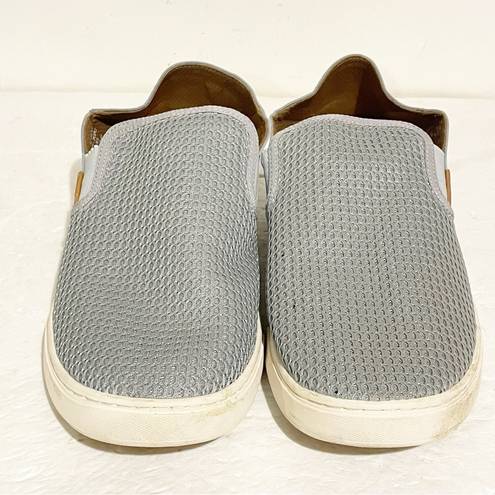 Olukai  Women's Size 11 Pehuea Loafers Pale Grey Slip on Shoe