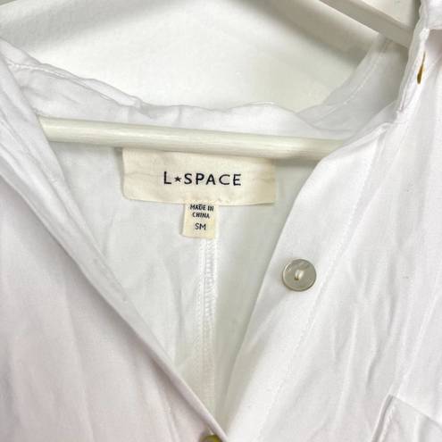 l*space L* Logan Midi Swim Cover Up Dress in White Size Small