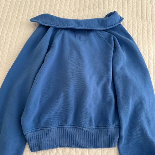 Aerie Cropped Blue Sweatshirt