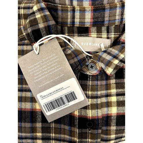 Everlane  the Boxy Flannel Shirt in Plaid S NWT