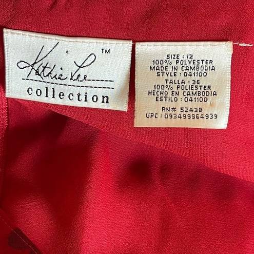 Kathie Lee Collection Vintage  Red Dress