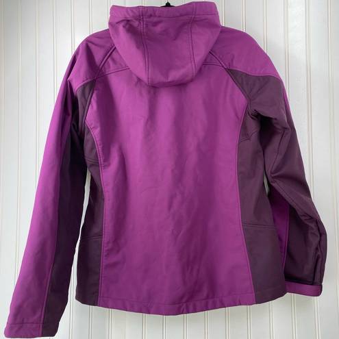 Free Country  Women’s Purple Long Sleeve Full Zipped Hooded Jacket Size Large