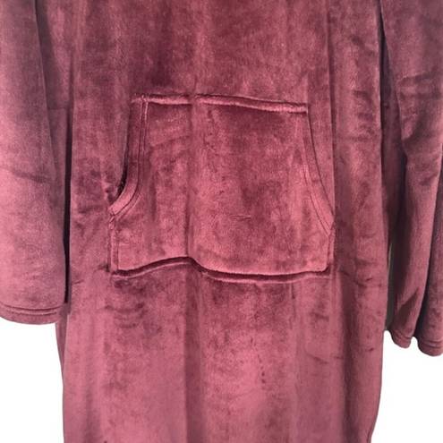 32 Degrees Heat 32 Degree Heat Wine Hooded Heavy Lounge Cozy Sleepwear Snuggy Robe Women Sz S/M