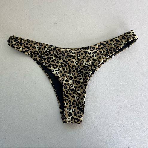 Relleciga  | leopard animal print cheeky bikini bottoms small