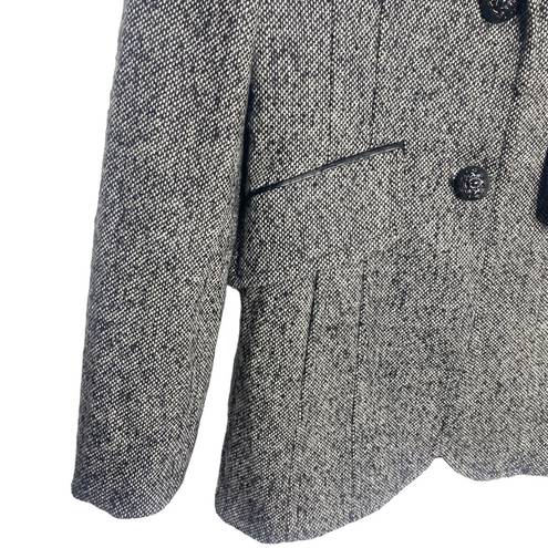 Guess Y2K  black tweed blazer jacket elbow patches