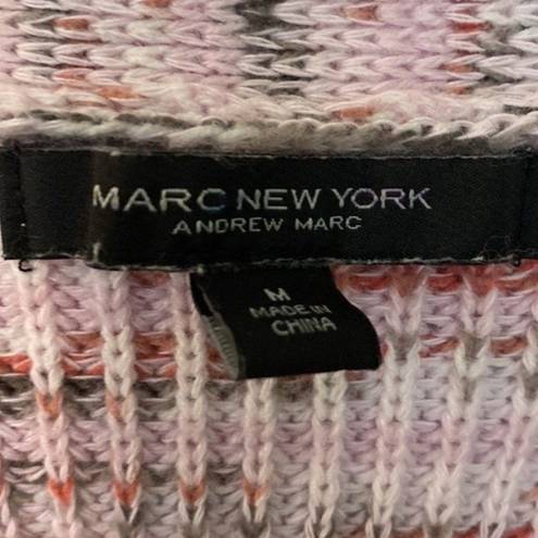 Andrew Marc Puff sleeve  shades of pink cardigan