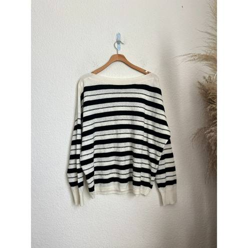 ALLSAINTS  striped boatneck wool sweater size M