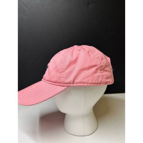 The North Face  ONE SIZE PINK BASEBALL CAP WITH NAVY BLUE LOGO.