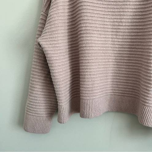 Madewell  Women’s Light Pink Belmont Mock Neck Wool Blend Sweater Size XXL