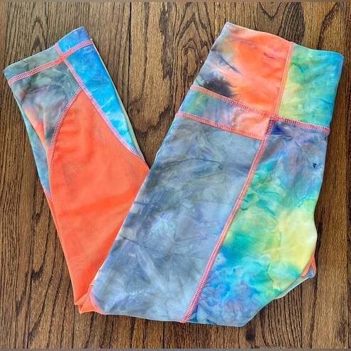 ABS Allen Schwartz NWOT Women’s ABS Neon Leggings Sheer Side&Back