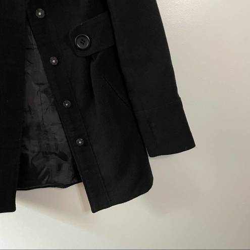 Jack by BB Dakota Jack Felted Pea Coat Black