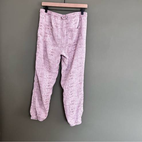 Anthropologie  orana printed snakeskin joggers size small