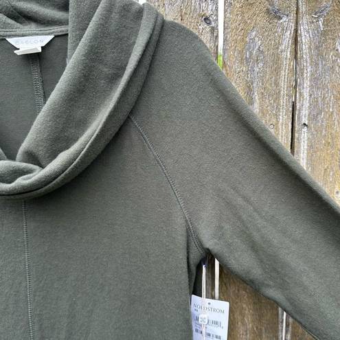 Caslon NWT  Olive Green Funnel Neck Pullover Sweater Sz XS