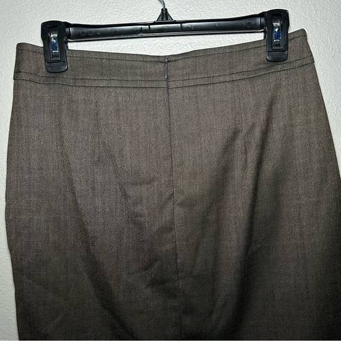 Trina Turk  brown front slit pencil skirt women’s size small 4