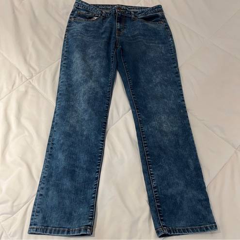 Apt. 9  straight capri acid wash jeans