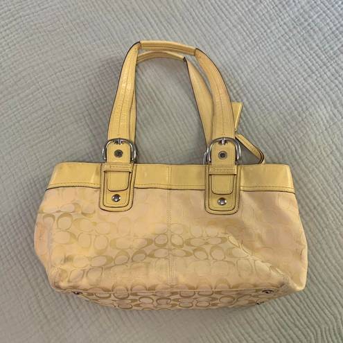 Coach Vintage Yellow Shoulder Purse