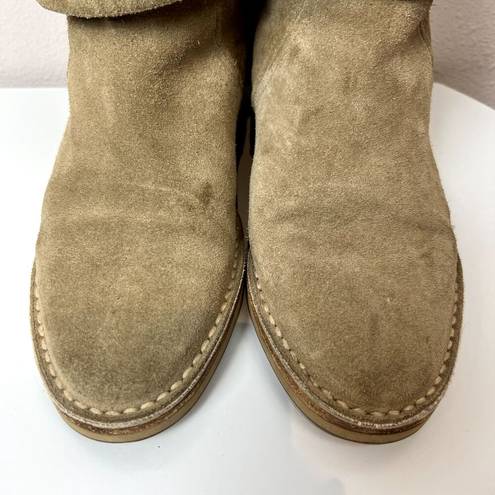 Jimmy Choo  Womens Tan Suede Shearling Lined Ankle Boots Size 37 US 6.5-7