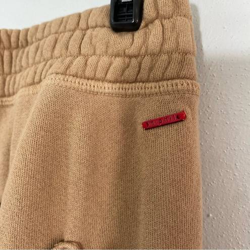 N: Philanthropy Front Zip Joggers Sweatpants in Camel Tan Size M