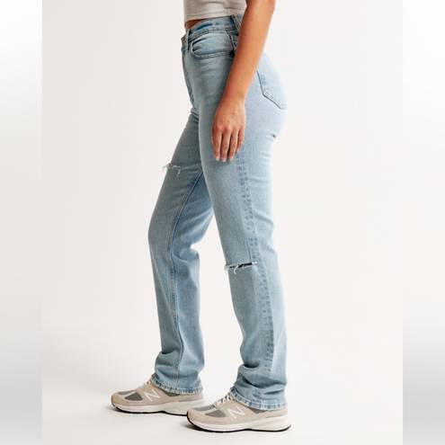 Abercrombie & Fitch Abercrombie Curve Love Ultra High Rise 90s Straight Jeans