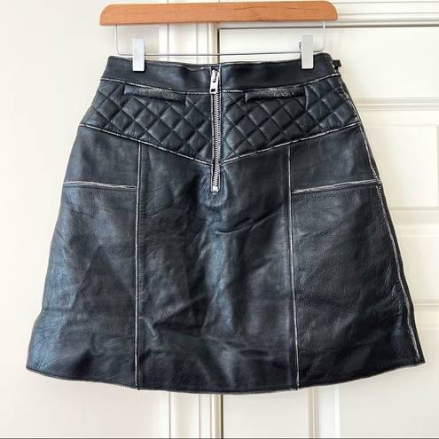 Coach  1941 Leather Belted Mini Skirt 4