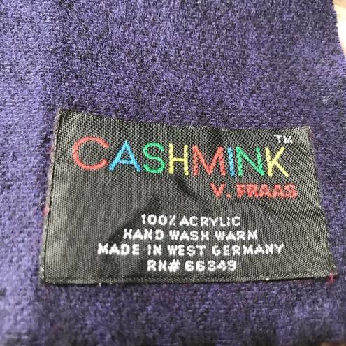 V. Fraas Vintage CASHMINK by  100% acrylic cashmere feel scarf OS