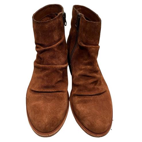 Kork-Ease  Siena Brown Leather Giba Slouchy Ankle Boots Booties