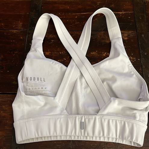 Nobull  White Pace Sports Bra Size XS