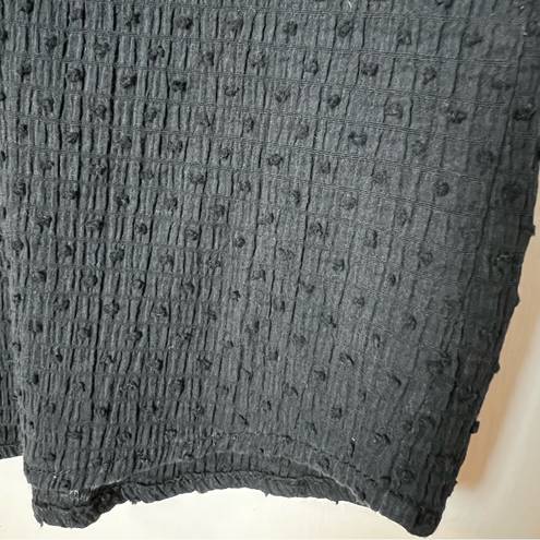 Lemon Grass Studio  - Black Swiss Dot Blouse - Sz. L