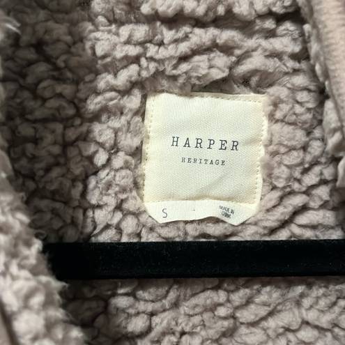 Harper Heritage  Sherpa Winter Vest, Pink/Tan, Size S