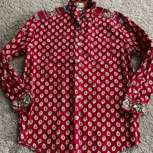 Vera Bradley  women’s small long sleeve button down top