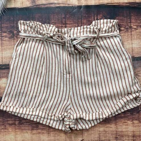 Forever 21 $5 SALE!   Linen Shorts High Waist Paperbag