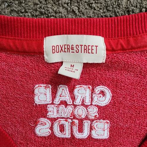 Budweiser Red/White  Sweater, Women's M