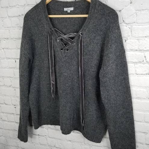 Rails Amelia Sweater Small Womens Oversized Wool Cashmere Blend Charcoal Gray