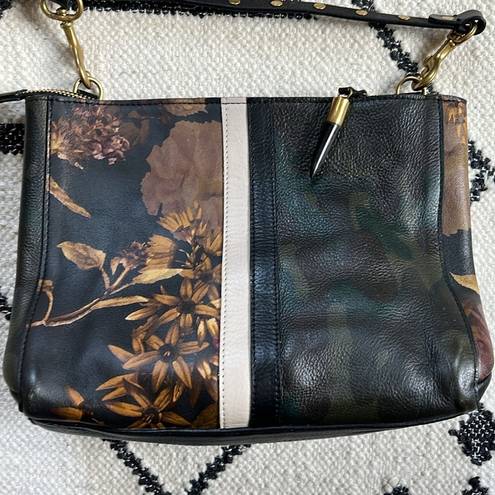 Krass&co Brand New Kempton &  New York Leather Halwell Crossbody in Peony/Camo