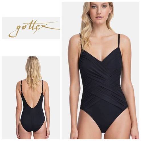 Gottex New.  black tummy control swimsuit. Normally $158. Size 10