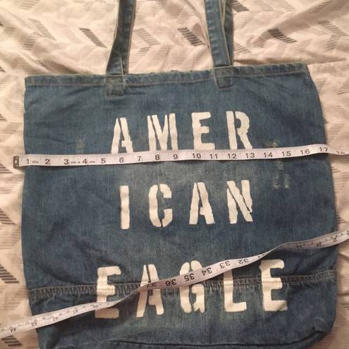 American Eagle outfitters denim blue Jean long strap bag