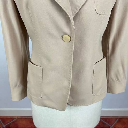 Max Mara  Tan Single Button Blazer