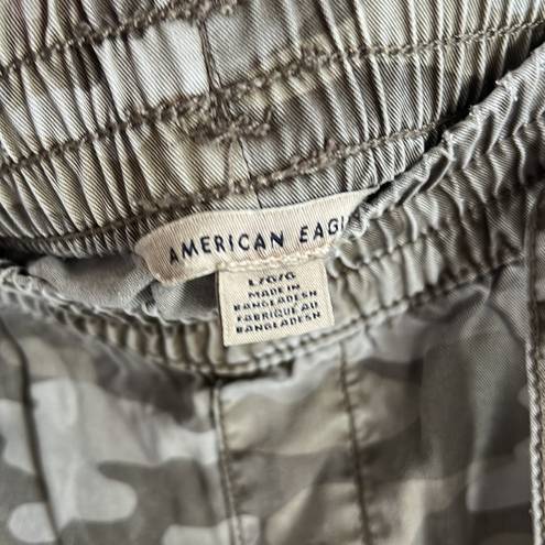 American Eagle  Camo Camouflage Elastic Waist Jogger Cargo Utility Large