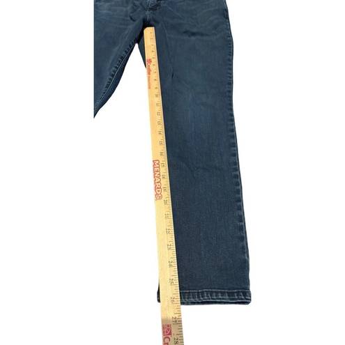 Lee  Slimming Fit Skinny Leg Mid Rise Jeans 12P 12 Petite Dark Blue Wash READ