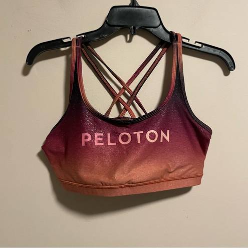 Peloton  WITH Sunrise Fade Strappy Sports Bra- Size Large