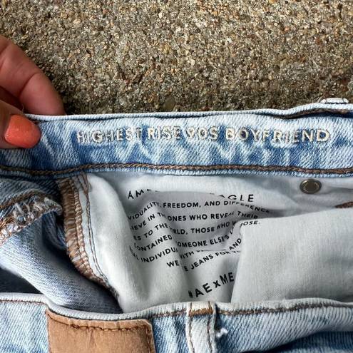 American Eagle  comfort stretch waistband highest rise 90s boyfriend jeans 16 REG