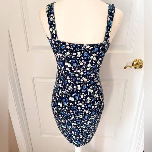 Hollister  BODYCON NAVY FLORAL SUNDRESS