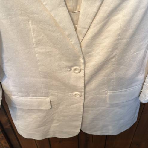 Alice + Olivia  3/4 Sleeve Linen Blazer, Size S