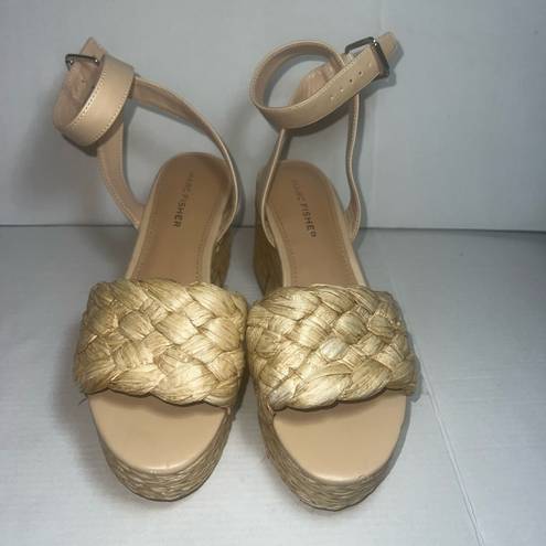 Marc Fisher  Chunky Braided Yarn Wedge Platform Heel sandal