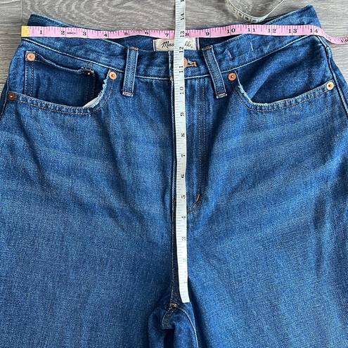 Madewell  Baggy Straight Jeans Dark Worn Indigo Hemp Cotton 28 Waist EUC $98